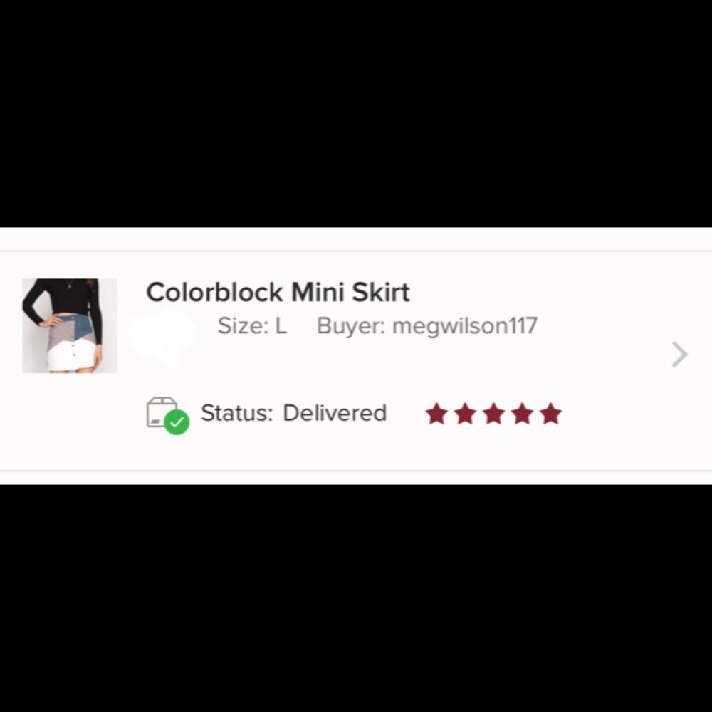 Colorblock Mini Skirt - Picture 4 of 4